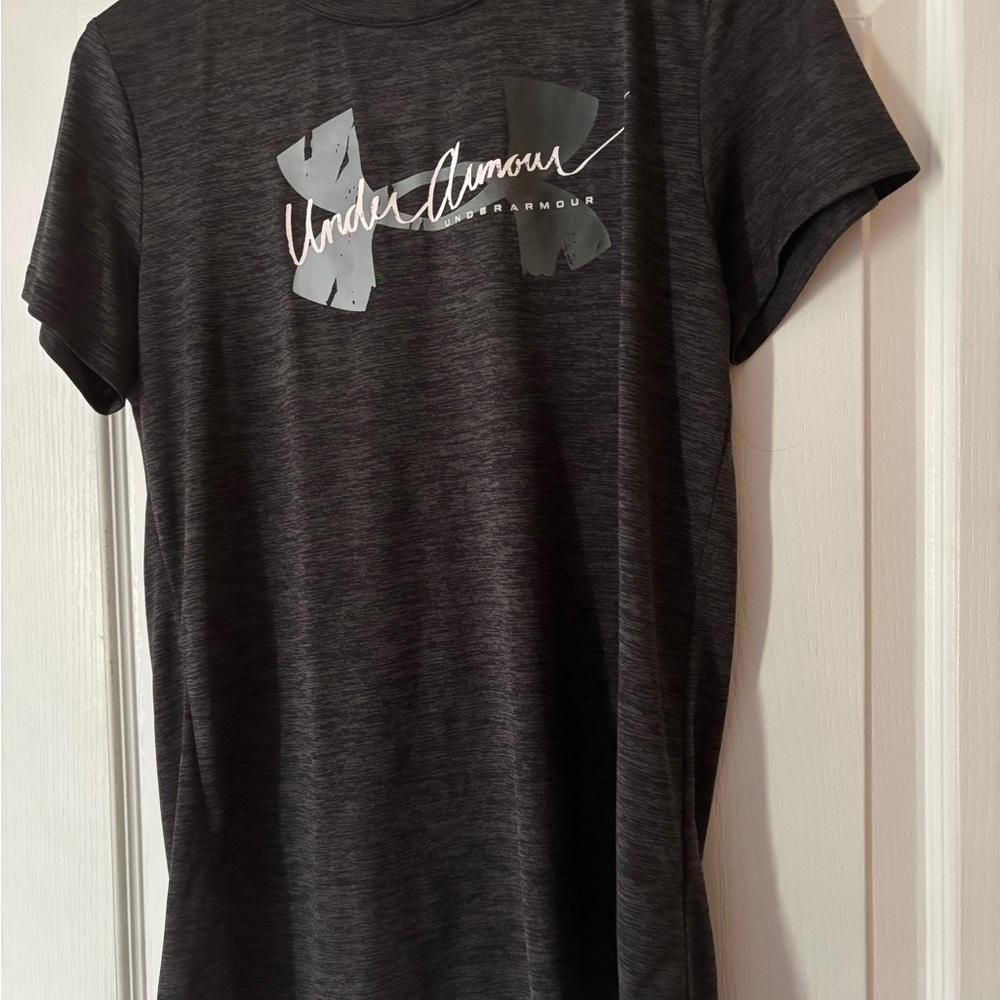 Under Armour Charcoal Gray Tee with Logo